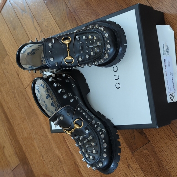Gucci Other - Gucci cordovan black metal decor men's boot size 8,5
